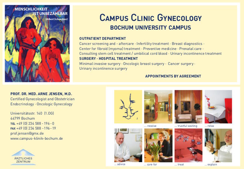 Flyer Campus Klinik Gynkologie